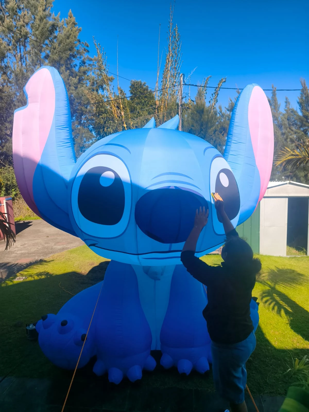 Stitch gonflable 3m - vue 2